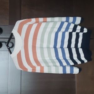 Womens Striped Oversized Sweater